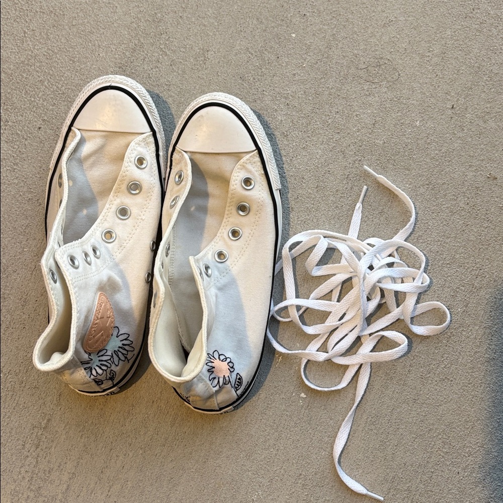Converse women White Canvas Shoes - Picture 8 of 16